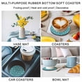 thumbnail image 5 of Teal Spring Easter Coasters Set of 4, Absorbent Coasters for Drinks, Cute Bunny Botanical Coaster for Desk Coffee Table Protection, Home Decor House Warming Gifts 4", 5 of 8