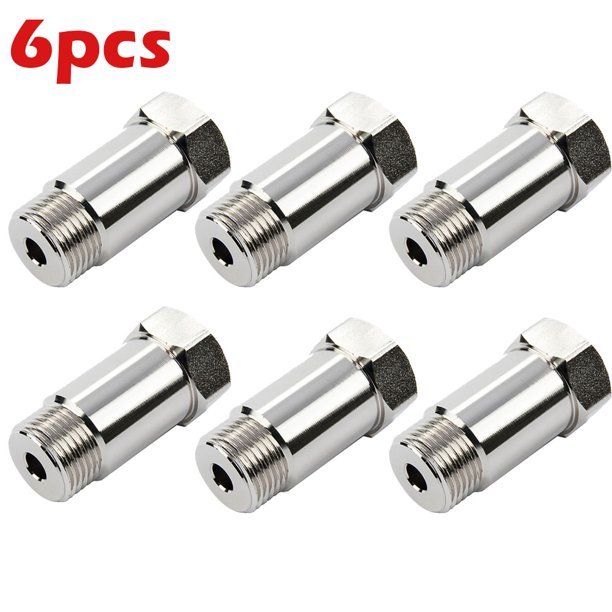 6pcs 45mm Car O2 Sensor Cel Fix Check Engine Light Eliminator Adapter