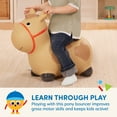 thumbnail image 5 of Battat Hoppin’ Pony Inflatable Bouncy Animal Ride-on, Preschool Toys for Toddlers 18 months +, 5 of 12