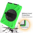 thumbnail image 7 of XYX Case for Samsung Galaxy Tab Active4 Pro/Tab Active Pro with 360 Degree Rotating, Hand Strap, Shoulder Strap for 10.1 inch SM-T540/SM-T547/SM-T636B, Green, 7 of 7