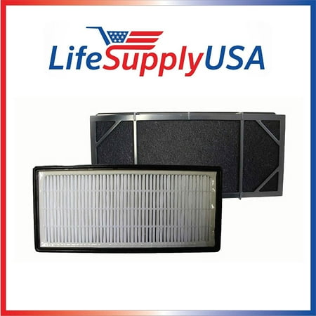 Replacement filter for Honeywell HHT-011 Air Purifier Filter Kit also Fits 16200 16216 Desktop Air Purifier Part # HRF-B2C (HRFB2C), 3811-350, 16216, 30LB1620XB2, HRF-C1 By LifeSupplyUSA