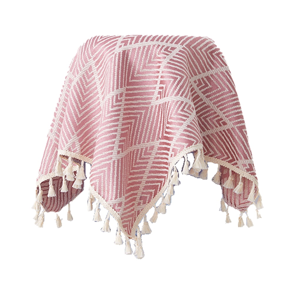 Bedside Tablecloth Jacquard Side Table Cover Fabrics Nightstand Dust