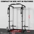 thumbnail image 5 of ALLVIATE Power Cage, 2000LBS Space Saving All-in-One Design, Cable Crossover and Dual Independent Pulley System, Heavy Duty Full Body Workout Cage with Complete Training Attachments for Home Gym, 5 of 8