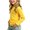 Yellow, variant on Girls Crew Neck Top Cat Face Embroidery Wavy Ruffle Trim Long Sleeve Slim Fit Soft Stretch Cotton Casual Basic T Shirt for School Play Daily Wear