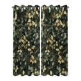 thumbnail image 2 of nqOlkjepod Outdoor Curtains for Patio Waterproof, Branches Green Leaves Outdoor Privacy Panels Grommet, Vintage Botanical Forest Blackout Outside Curtains for Porch/Cabana/Pergola 54"x84", 2 Panels, 2 of 8