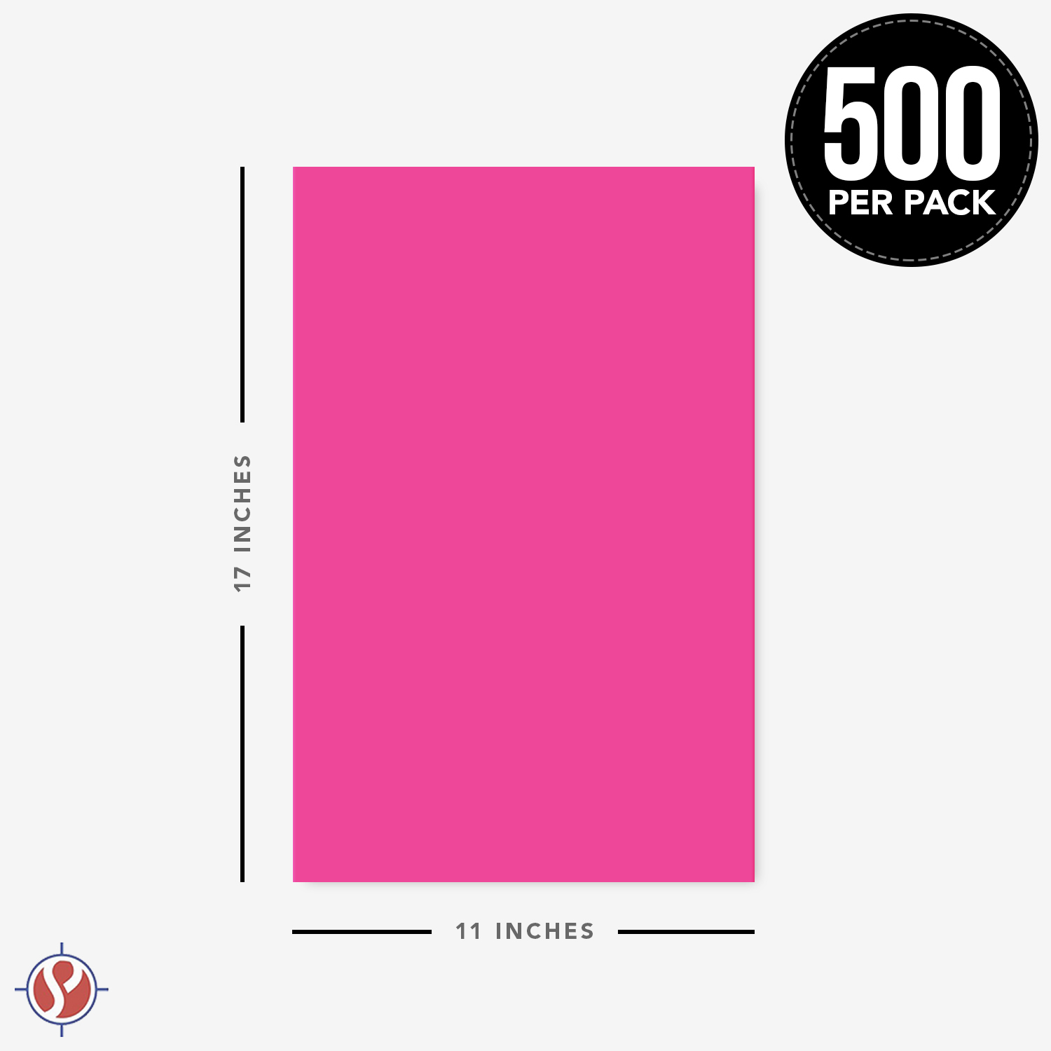 11 x 17 Fireball Fuchsia Color Paper Smooth, for School, Office & Home  Supplies, Holiday Crafting, Arts & Crafts, Acid & Lignin Free