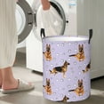 thumbnail image 6 of Uemuo German Shepherd Dog Pattern Circular Laundry Hamper Basket with handles,Collapsible laundry basket,Large capacity laundry hamper,Laundry Organizer-, 6 of 8