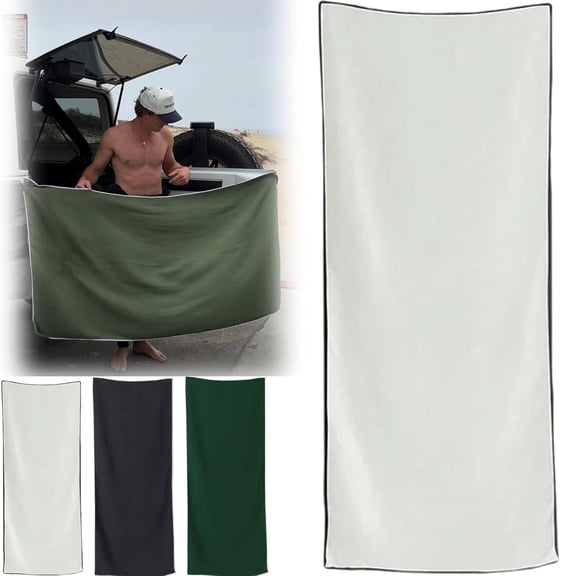 Travel Towel Outdoor Magnetic Closure Microfiber Beach Towel Oversized Quick Dry 75x30 Inches For Pool Camping Beach