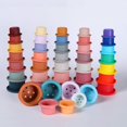 thumbnail image 2 of Stacking Puzzle Silicone Toys Interactive Children's Educational Toys 0-3 Years Holiday Gift, 2 of 6