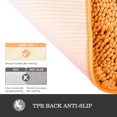 thumbnail image 5 of Asunby Orange Bathroom Rugs – Soft, Absorbent Chenille Mats with Non-Slip Rubber Backing, Quick-Dry and Machine Washable for Bathroom, Kitchen, Shower, and Sink – 16” x 24”, 5 of 10