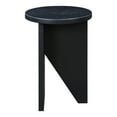 thumbnail image 4 of Moe's Home Collection Grace 14" Round Solid Oak Wood Accent Table in Black, 4 of 10