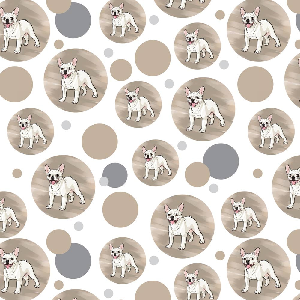 French Bulldog Dog Breed Premium Kraft Gift Wrap Wrapping Paper Roll 