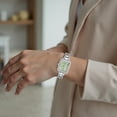 thumbnail image 3 of Reloj de acero inoxidable para mujer, reloj de cuarzo resistente al agua, reloj de pulsera de moda para mujer, reloj de vestir elegante, reloj deportivo digital de regalo., 3 of 4