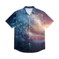 thumbnail image 5 of Hogleaql Men's 4th Of July Shirt 4th Of July American Flag Graphic Short Sleeve Patriotic Shirt Collared Button Trendy Hawaiian Casual Outfits Navy XL, 5 of 6