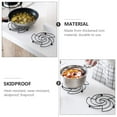 thumbnail image 2 of 2Pcs Metal Trivet 7inch Cast Iron Trivet Flower Shape Hot Pots Metal Trivet Hot Pans Pad Table Mats for Home Kitchen, Black, 2 of 8