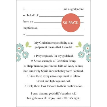 Godparent Card 2024: Pack of 50 (Other)