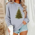 thumbnail image 2 of Christmas Sweatshirts for Women Cute Santa Claus Print Blouses Top Lounge Warm Thermal Pullover Sweater Blouse Casual Tops Comfy Fall Fashion Outfits Winter Clothes 2025, 2 of 6