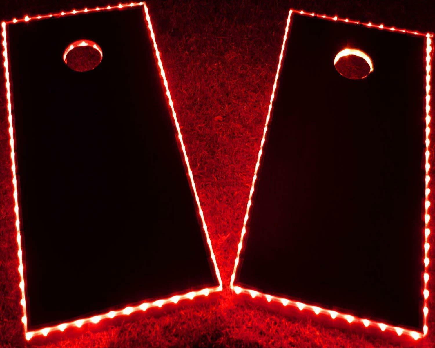 RGB LED Boat Light Deck Waterproof 12V Bow Trailer Pontoon Lights Strip Marine[Red,1pcs]