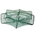 thumbnail image 1 of Filet de Pêche Pliable Filet de Pêche 6 Trous Cage à Crevettes Piège Appâts pour Minnow Crabe Filet Piège Filet, 1 of 7