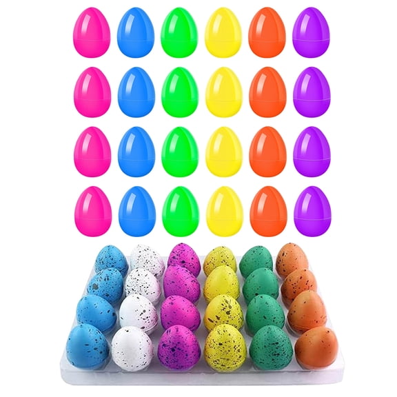 Plastic Easter Dinosaur Eggs 24 Pack Hatching Little Dinosaurs Toys For Kids Party