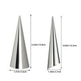 thumbnail image 6 of Masteelf Stainless Steel Conical Cream Horn Molds for Baking Pastry Tools NonStick Easy to Clean Silver, 6 of 7