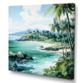 thumbnail image 2 of Designart "Escape to a Tropical Beach II" Coastal Wall Art - Coastal Green Coastal Tropical Hallway Wall Art Decor, 2 of 6