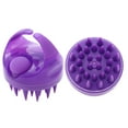 thumbnail image 5 of Unique Bargains 1 Pc Round Hair Shampoo Brush for Head Massage 3.78"x3.54" Purple, 5 of 6