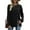 Black, variant on Blouses for Women Long Sleeve Crew Neck Tunic Tops Buttons Side Fall Shirts