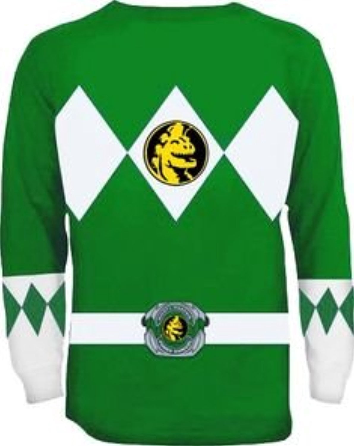 T-shirt Manches Longues Power Rangers Taille L – Occasion Très Bon état, Multicolore, 100% Coton
