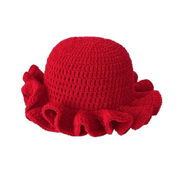 Knit Floppy Cap: Trendy Knit Crochet Bucket Hat For Women - Handmade Floppy Fisherman Cap With Ruffled Brim For Outdoor Activities