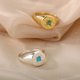 thumbnail image 1 of Anillos de ópalo Vintage para mujer y hombre, anillos de sol de acero inoxidable, accesorios de anillo de piedra lunar, regalo de joyería, mejor amiga, bisutería para mamá, tamaño 7 Tan Jianjun  unisex, 1 of 2