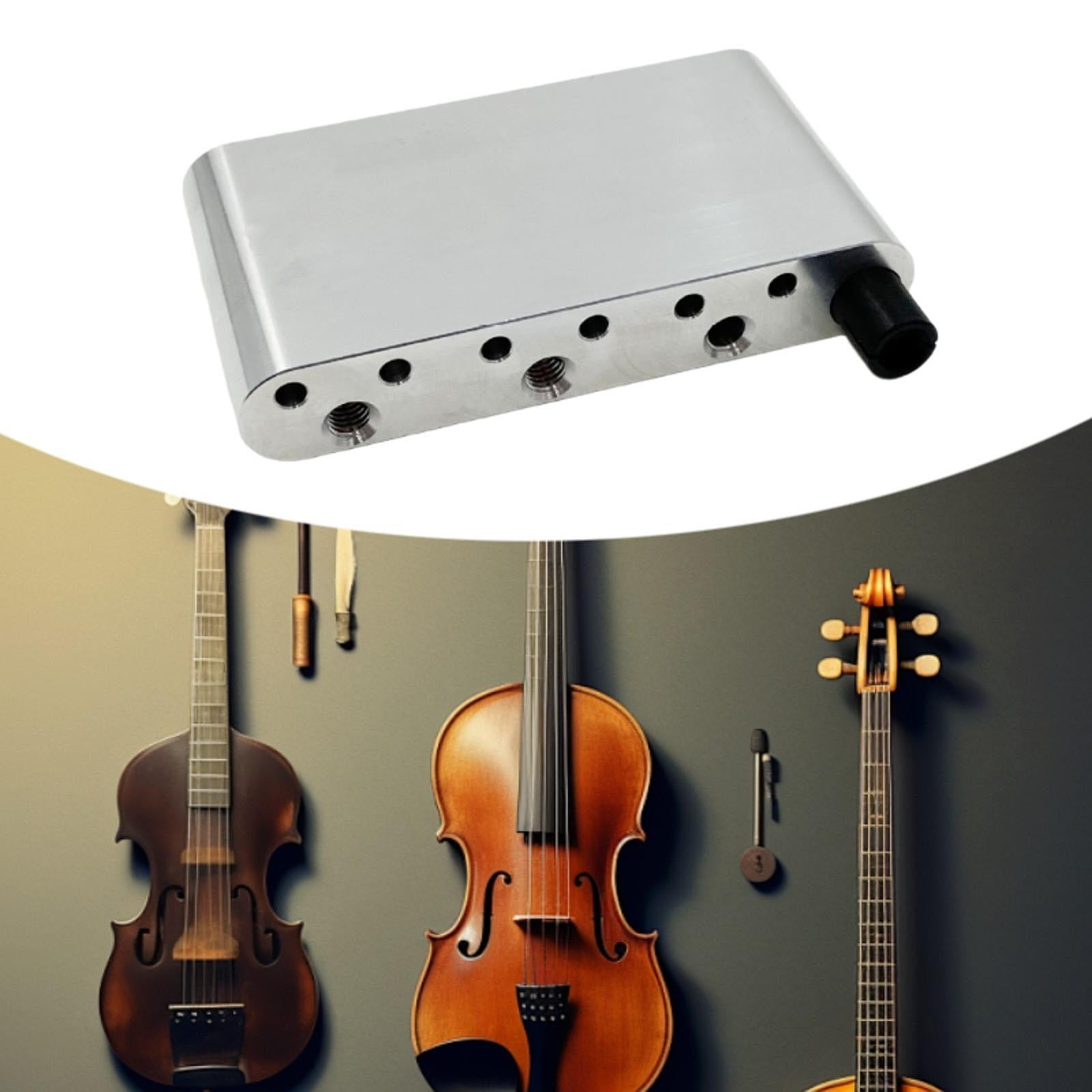Brass Guitar Tremolo Block Bridge Saddle Aluminium Alloy Replacement Fit for Electric Guitar Base Plate DIY Luthiers