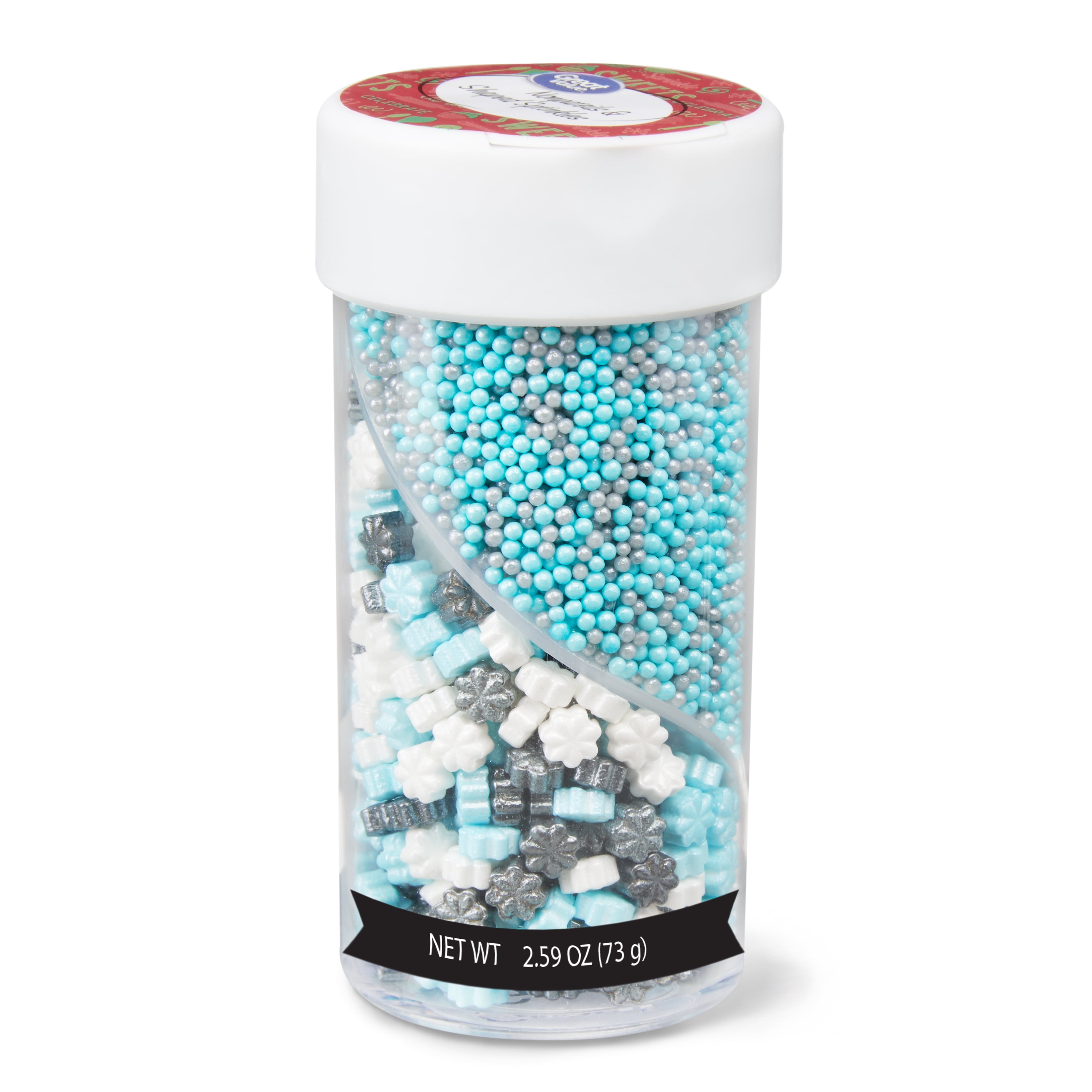 Great Value Winter Nonpariels & Snowflake Sprinkles, 2.59 oz
