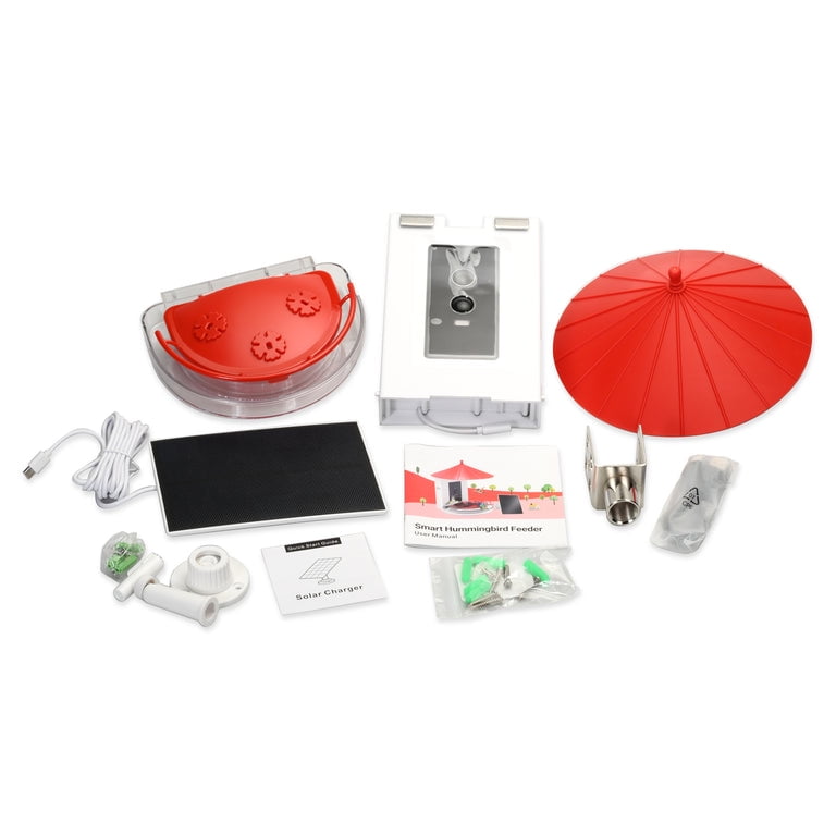 Bird Feeder with Camera Solar Powered AI Tech for Breed Recognition Detection for Live Photo & Video