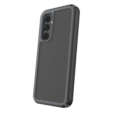 onn. slim rugged phone case for samsung galaxy a54 5g - black/gray
