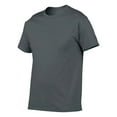 thumbnail image 4 of FINALGANG Mens Solid Color Short Sleeve Crew Neck TShirts Solid Slim Fit Casual Lightweight Basic Tees For Summer Daily Wear Gray L, 4 of 4