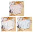 thumbnail image 3 of Bragas de cintura baja para mujer, lencería Sexy de encaje de secado rápido, ropa interior sin costuras de Color sólido, 3 piezas, 3 of 5