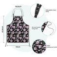 thumbnail image 7 of Pioneer Flower Floral Print Pattern Kids Aprons for Girls and Boys,Adjustable Neck Strap Toddler Aprons for Kids Cooking Baking, 7 of 7