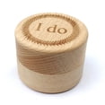 thumbnail image 2 of Rustic Wedding Wood Ring Holder Wedding Ring Bearer Box Engagement Engraving Wooden Rings Box, 2 of 8