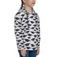 thumbnail image 3 of Lsque Graduation Hats Patten Youth Hoodie Sweatshirt Pullover with Kangaroo Pocket Boys and Girls Hoodie Warm Hoodie for Kids-Small, 3 of 6