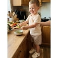 thumbnail image 4 of BemeyourBBs Toddler Baby Boys Mama's Boy Outfit Infant Baby Boy Summer Clothes Short Sleeve Embroidery Bear T-shirt with Elastic Waist Shorts Set Toddler Summer Outfit, 4 of 9