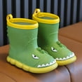 thumbnail image 2 of LYHaoo Girls Boots For School And Outdoor Play Comfortable Hooded Round Toe Toddler Footwear All Season Durable Soft Sole Sizes 9 Green(Little Kid), 2 of 6
