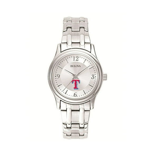 Women's Bulova Silver Texas Rangers Stainless Steel Watch