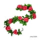 thumbnail image 3 of Artificial Flower Garland, Fake Rose Flower Garland, Floral Vines Wedding Home Party Table Runner Decor Silk Flower Vines, Long-Lasting, Easy Assembly, For Wedding Decor, 7.87Ft Length, Silk, 3 of 9