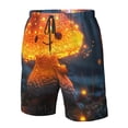 thumbnail image 4 of Honeii Shorts Décontractés pour Hommes avec Imprimé Champignon Lumineux en Forêt, Séchage Rapide, Petit, 4 of 6
