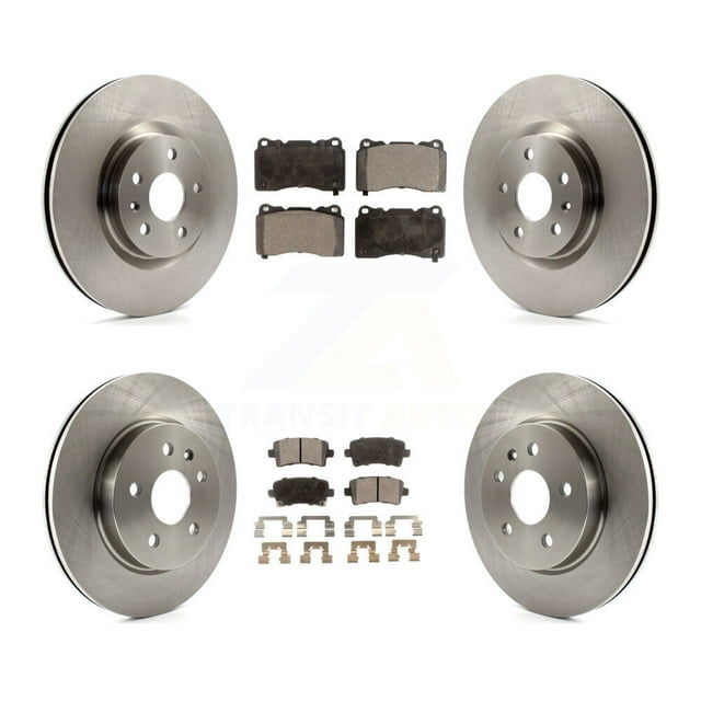 Transit Auto Front Rear Disc Brake Rotors and Ceramic Pads Kit for Car Cadillac XTS K8T-100843