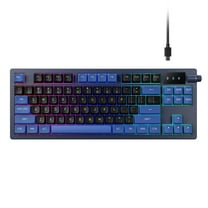 Gamdias HERMES E7 80% Mechanical Keyboard, Volume Control, Hot Swappable, Anti-Ghosting N-Key Rollover, RGB Backlighting