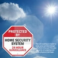 thumbnail image 4 of Protected By Home Security System 24 Hour Surveillance (5 Pack) 6 inch X 6 inch Octagon Vinyl Label Decal Sticker Weather Resistant, UV Protected for Workplace, Made in the USA, 4 of 5