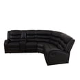 thumbnail image 3 of MAYEERTY Intelligent Sectional Recliner Sofa Set with Semi PU Leather, Cup Holders & Storage Slot for Living Room, 3 of 12