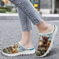 thumbnail image 4 of Chririnla Farmhouse Daisy Flower Alpaca Mules Women's Slip On Close Toe Clogs Comfortable Flat Walking Loafers Mesh Breathable Casual Footwear Soft Slippers, 4 of 7